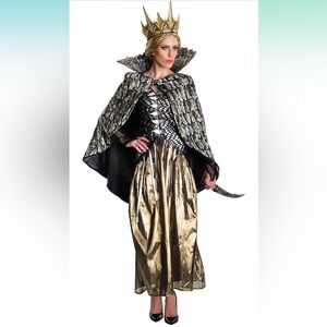 NWT Rubie's Women's The Huntsman Ravena Deluxe Costume, Size Small Missing Crown